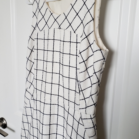 (Tall) J.Crew A-Line Windowpane Tweed Dress - Picture 8 of 15